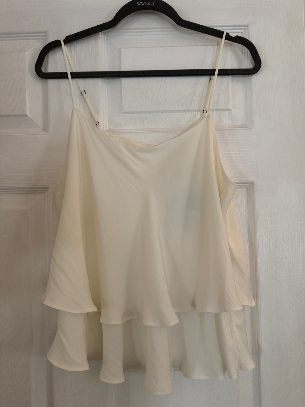 Tiered Satin Tank Top